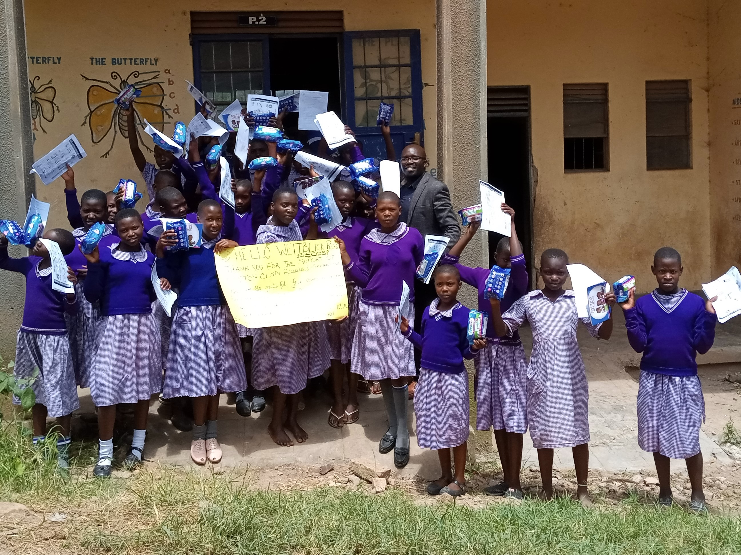 The reusable sanitary pads for school girls project to improve their academic performance and reproductive health in Uganda